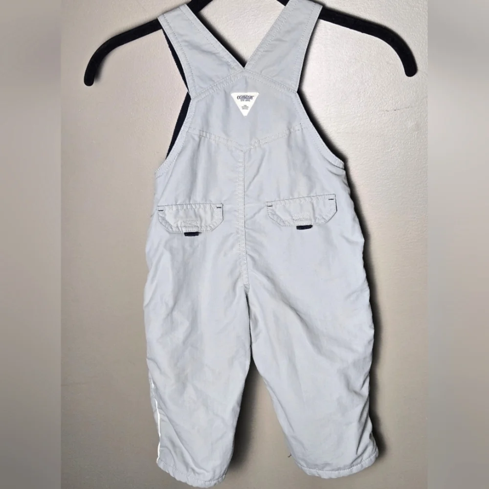 Vintage Y2K Infant‎ OshKosh B'Gosh Fleece Lined Gorpcore Overalls, 18 Months